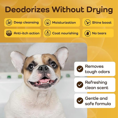 Sensitive Care -Tangle-Free-Silky Shine Softening and detangling Shampoo, Delicate Coat Clean & Odor Control Shampoo – Advanced Shine Formula for Dogs (Bull Terrier, 16 Fluid Ounces)
