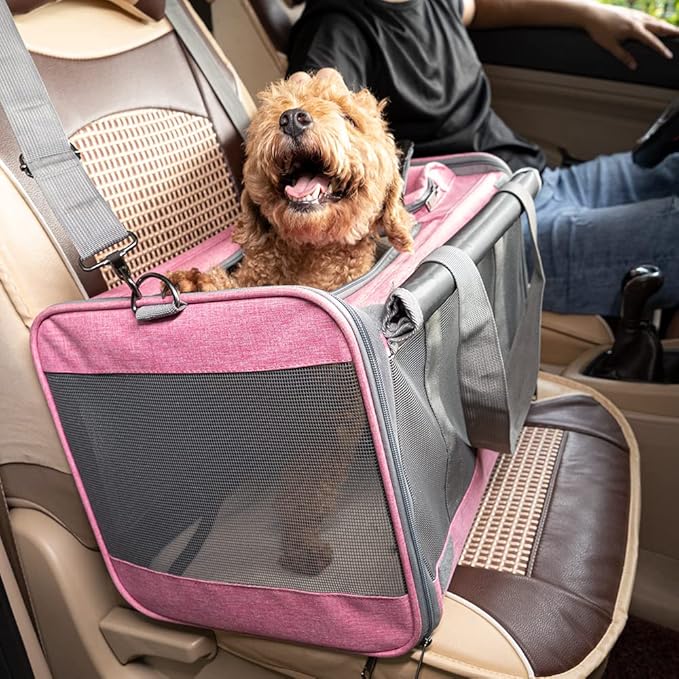 GAPZER Pet Carrier for Large and Medium Cats, Soft-Sided Pet Carrier for Big Medium Cats and Puppy Dog Carriers Cat Carriers, Pet Privacy Protection Travel Carrier