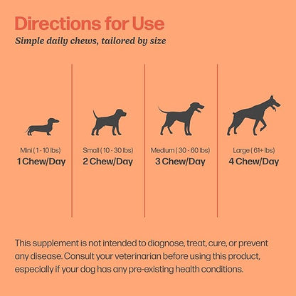 Selly’s Den Dog Hip and Joint Supplement for Mobility - Glucosamine, Chondroitin and MSM for Joint Health Relief - Made in USA - Chicken Flavor Soft Chew - 90 Count, 6.5 Oz