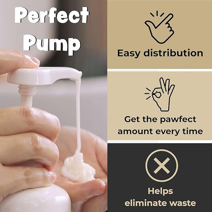 Oatmeal Dog Shampoo for Itchy Skin Relief - 1 Gallon with a Pump - Made with Coconut, Aloe Vera, Essential Oils, and More - Hypoallergenic Shampoo for Cleaning and Nourishing Dog Skin and Coat