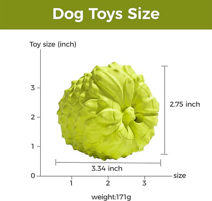 MewaJump Dog Squeaky Toys for Aggressive Chewers, Interactive Natural Rubber Chew Toy for Small Puppy Dogs, Tough Dog Toys for Medium Breed, Keep Dogs Busy, Training and Cleaning Teeth