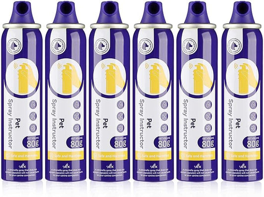 KDSZJDV Corrector Spray Dog Trainer 6 Pack 80ml Dog Corrector Spray to Dogs from Stopping Unwanted Behaviors Pet Trainer Spray, Barking, Jumping, Stealing Food, Safe, Humane & Effective
