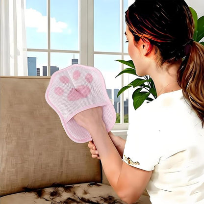 Pet Hair Removal Glove for Dogs & Cats - Electrostatic Grooming Mitt with Dual-Action Bristles | Reusable Washable Furniture Couch Car Lint Remover Tool