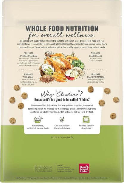 The Honest Kitchen Whole Food Clusters Whole Grain Chicken & Oat Dry Dog Food, 5 lb Bag