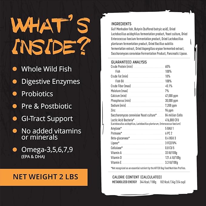 ROGUE PET SCIENCE Origins 5-in-1 Dog Supplement - Powdered Food Topper w/Natural Omega 3 Fish Oil - Supports Healthy Digestion, Skin, and Coat - Helps Reduce Itching & Joint Inflammation (2 lbs)