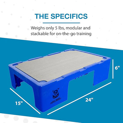 Blue-9 KLIMB Jr. Professionally Designed Dog Training Platform and DIY Guide for Behavior Basics, Made in The USA, Blue