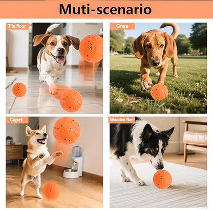 Upgraded Interactive Dog Toys for Aggressive Chewers,E-TPU Interactive Dog Balls Moving Dog Toys to Keep Them Busy,Dog Chew Toys for Dogs,Automatic Rolling Activated Dog Toy Valentines Day Gift