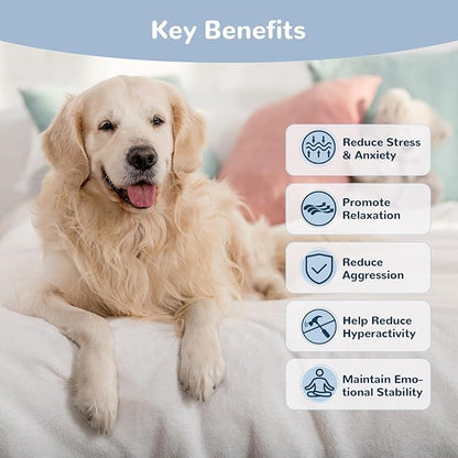 Vetriuntrix Calming Chews for Dogs, Dog Calming Soft Chews for Fireworks, Storms, Thunder, Barking, Separation, 90 Count