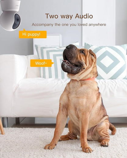 ARENTI 5G Indoor Security Camera, 4MP Pet Camera with Speaker for Dog/Cat, Baby Monitor with Phone App, Dual-Band WiFi, Auto Tracking, Super Night Vision, 2-Way Talk, Cloud & SD Card Storage(P2Q)