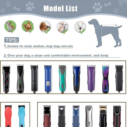 Audoc Wide Blades for Dog Grooming Blades Compatible with Andis,Oster A5,Wahl km10 Dog Clippers Stainless Steel Blades Blades for Animal Dog,Cat,Horse, (#5FW(6.3mm)/2PCS)
