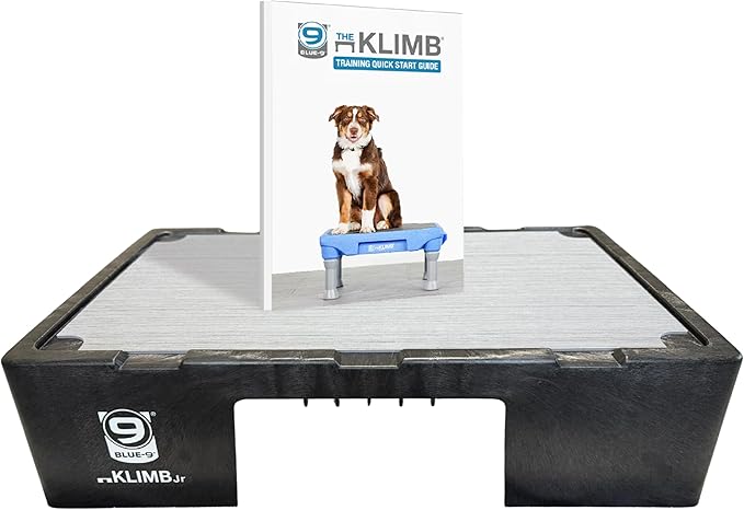 Blue-9 KLIMB Jr. Professionally Designed Dog Training Platform and DIY Guide for Behavior Basics, Made in The USA, Black
