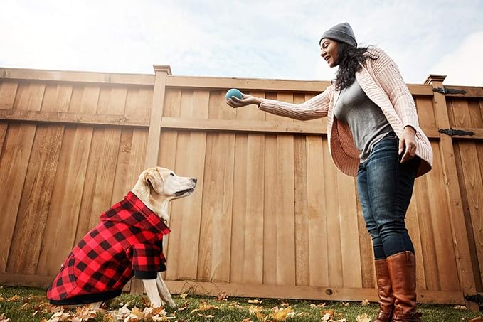 Red Plaid Dog Hoodie Sweater for Dogs Pet Clothes with Hat and Pocket（M）