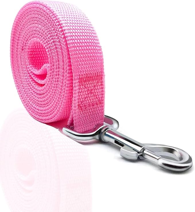 Nylon Dog Leash 8 Feet Long, Walking Training Dog Leashes for Medium Large Dogs