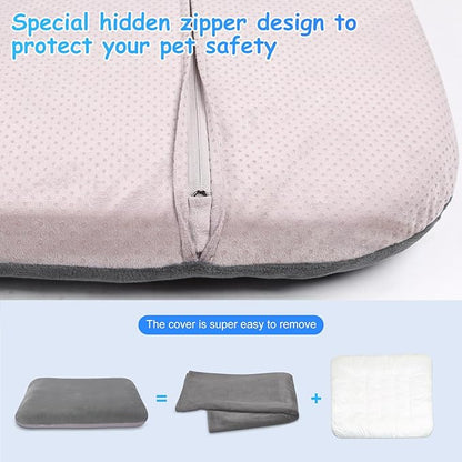 Dog Bed for 150 Pounds Dogs, Super Comfy Large Bed, 47 Inches Orthopedic Sleeping Mattress for XL Dogs, Jumbo Size with Anti Slip Bottom, with Removable and Washable Cover
