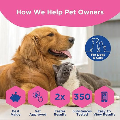 UCARI Pet Sensitivity Test | Screens for 350+ Intolerances | Food & Ingredients Analysis | Painless Home Test Hair Sample Method | Results in 48 Hours | Cats & Dogs