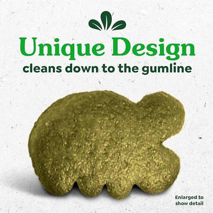 Greenies Feline Veterinarian-Recommended Adult Natural Dental Cat Treats, Catnip Flavor, 2.1 oz. Pouch
