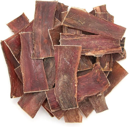GigaBite Single Ingredient All Natural Free Range Bully Treats and Chews - Bully Sticks/Bladder Sticks/Beef Esophagus by Best Pet Supplies - Esophagus Strips (6 Inch), Pack of 22