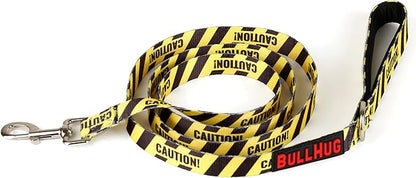 BULLHUG 6 FT Bulldog Leash with Padded Handle. Perfect for Bulldogs, French Bulldogs, Pugs & All Breeds. Leashes for Walking, Training Lead for Bulldogs (Yellow)