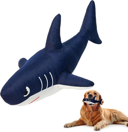 Dog Squeaky Toy, Durable Interactive Chew Toy for Aggressive Chewers, Tough Flexible Fabric Made from 90% Recycled Materials, for Small Medium and Large Dogs