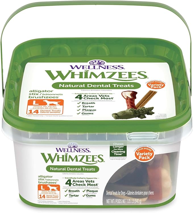 Whimzees Variety Value Box Large NET WT 29.6 OZ (14 pieces)