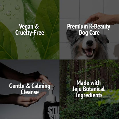 STUCK SOAP Vegan Dog Shampoo Premium K-Beauty Inspired Gentle Dog Shampoo for Sensitive Skin with Green Tea, Camellia Oil & Centella Asiatica, Elegantly Scented, Natural Pet Wash (Silent Grove)