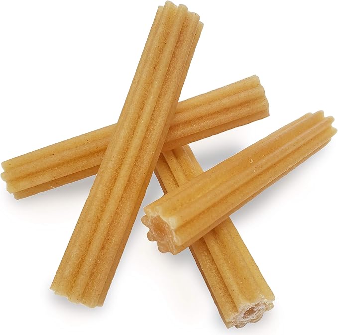 Himalayan Dog Chew yaky Churro Himalaya Cheese Treats | Lactose Free | Gluten Free | Grain Free | USA Made | for All Breeds | 4 Churros per Pouch | Original Cheese Flavor (Pack of 2)