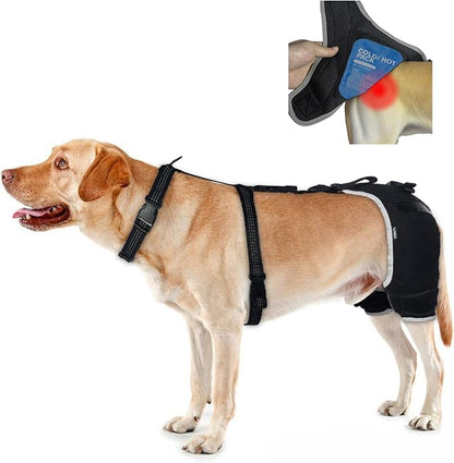 Hip Dysplasia Brace for Dogs with Hot/Cold Pack — Breathable and Comfortable Hip Support for Mild Torn ACL, Arthritis & Post-Recovery Mobility, Size XL