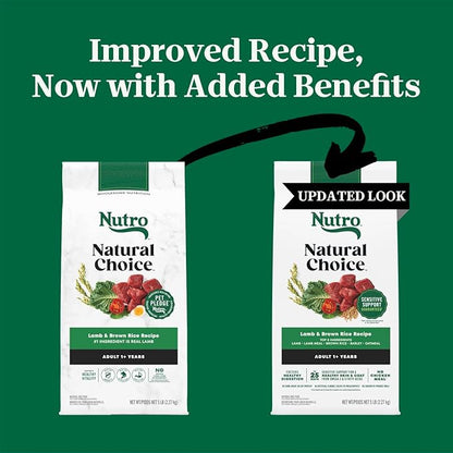 Nutro Natural Choice Adult Dry Dog Food, Lamb & Brown Rice Recipe, 5 lb. Bag