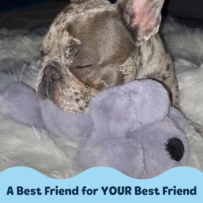 Snuggle Puppy Junior Heartbeat Puppy Toy - Heartbeat Puppy for Dogs - Pet Anxiety Relief and Calming Aid - Comfort Dog Toy - Behavioral Training and Sleep Aid Cuddle Buddy - Black
