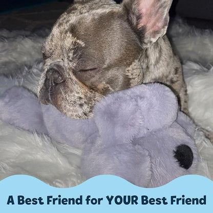 Snuggle Puppy Junior Heartbeat Puppy Toy - Heartbeat Puppy for Dogs - Pet Anxiety Relief and Calming Aid - Comfort Dog Toy - Behavioral Training and Sleep Aid Cuddle Buddy - Black