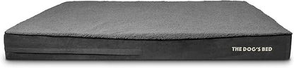 The Dog’s Bed Orthopedic Jumbo Memory Foam Dog Bed, XXXL Grey Plush, Pain Relief for Arthritis, Hip & Elbow Dysplasia, Post Surgery, Lameness Supportive, Waterproof Washable Cover, Veterinary Approved