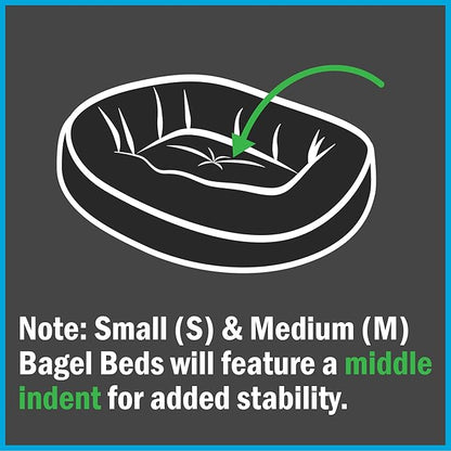 Majestic Pet 24 Inch Suede Calming Dog Bed Washable 24x19x7 (Inch) – Cozy Soft Round Donut Dog Bed with Spine Support for Dogs to Rest Their Head - Pet Bed Small – Black (2025)