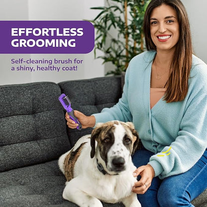 Hertzko Dematting Comb for Dogs Grooming Tool for Long and Short Haired Pets - Matted Cat Fur Remover for Small Dogs, Cats, and Rabbits - Tangle and Knot Remover Brush