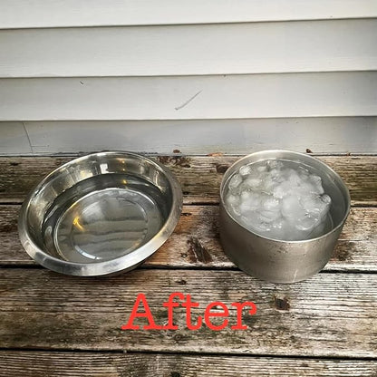 Feedoo 2L Double Layers 304 Stainless Steel Dog Bowl - Insulated & Durable | Non-Slip Base | Easy to Clean | BPA-Free Safe Dog Food and Water Bowl