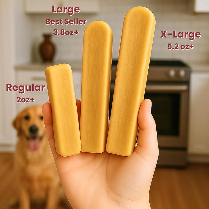 Majestic Pet Himalayan All-Natural Yak Style Cheese Dog Chews Made w/ 100% Cows Milk- Long Lasting Dental Chew for Dogs - Healthy Pet Treats w/Beneficial Ingredients (Variety Pack, Large, 5 Pack)
