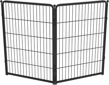 FXW Homeplus Unleashed Indoor Dog Playpen - Stress-Free and Safe Play, Heavy Duty 40 Inch 2 Panels Dog Pen for Medium and Large Dogs, Black│Patented