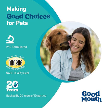 Pet HealthWorks Good Mouth Dental Chews for Dogs – Controls Plaque & Tartar, Promotes Fresh Breath, Supports Gum & Oral Health – Clinically Studied, Cheeseburger Flavor, No Mess, 60 Soft Chews