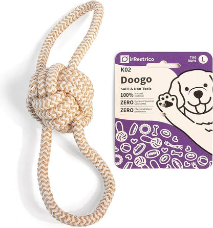 IRRESTRICO Puppy Chew Toys for Teething, Rope Toys for Dogs Training and Play, Durable Chew Rope for Small and Medium Breeds, L Size