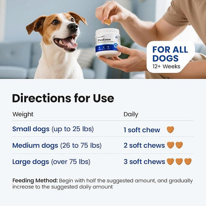 Glucosamine for Dogs Hip and Joint Supplement Soft Chews, Chondroitin Joint Supplement with MSM, Green-lipped Mussels for Small Medium & Large Dogs -100 Ct