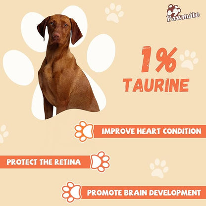 Pawmate Dog Treats Chicken Wrapped Banana Slices with 1% Taurine, Healthy Training Snacks Rich in Natural Fiber, Rawhide-Free Grain-Free Soft Chews for Small Medium Dogs, 10.6 oz