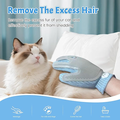 Pet Hair Removal Glove – Reusable Static Pet Hair Remover for Dogs & Cats, Easy Clean Glove for Furniture, Clothes, Couch & Laundry