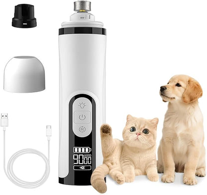 Pet Nail Grinder Quiet Professional Cats Cordless Clippers Cat Claw Care Cat Grooming Clippers Cat Grooming Supplies with Charging Cable Easy to Hold Safety Guard for Small Dogs Cats