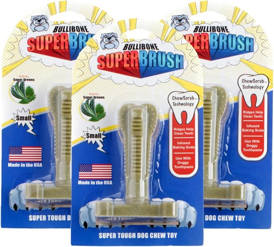 Bullibone Nylon Dog Chew Toy Spin-a-Bone - Interactive Dog Toy, Triggers Natural Instincts, and Improves Oral Health
