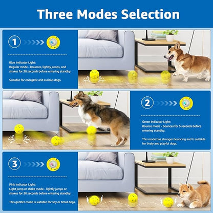 Dolita Interactive Dog Toy with Remote 3 Modes Tough Chewers Dog Ball, Smart Automatic Rolling Ball, E-TPU Material for Aggressive Chewers, Large/Medium Dogs