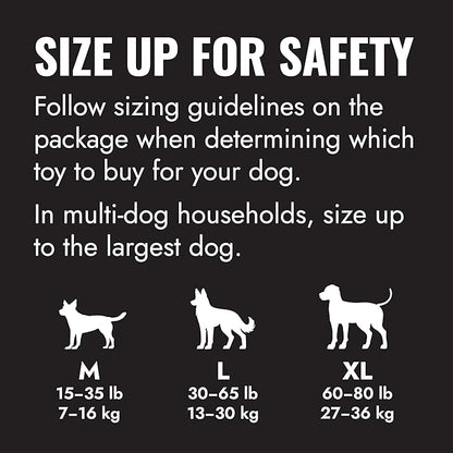 KONG - Extreme Goodie Bone Most Durable Natural Rubber Dog Bone for Power Chewers - Black - for Extra Large Dogs