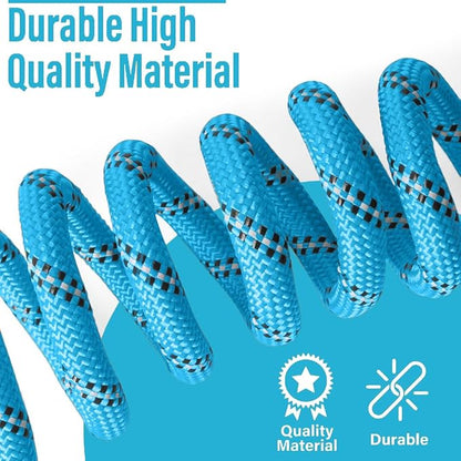 Long Leash for Dogs 10ft 16ft 30ft 50 Feet 100 Foot Tie Out Check Cord Recall Obedience Rope Lead Extra Longline Long Dog Leash for Small Medium Large Dogs Outdoor Training Camping Tracking