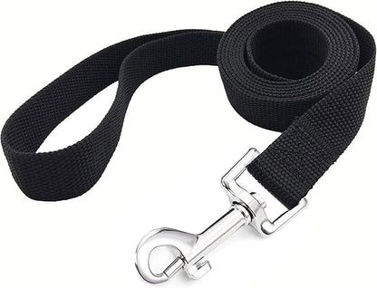 TAIAN 4 FT Strong Dog Leash, Nylon Dog Leashes for Small Medium Large Dogs Black
