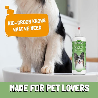 Bio-groom Ear-Fresh Dog Grooming Ear Powder - Cat & Dog Ear Cleaner, Bathing Supplies, Puppy Wash, Cruelty-Free, Made in USA - 24 g 1-Pack