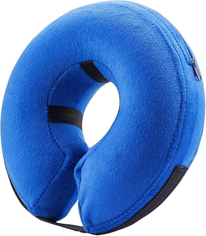 BENCMATE Inflatable Dog Cone Collar Alternative, Soft Dog Cone for Small Medium Large Dogs and Cats, Neck Recovery ECollar Donut Collar After Surgery (XXLarge, Blue)
