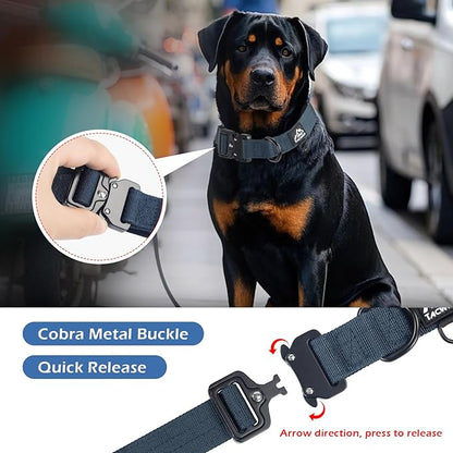 Dog Collar for Small Dogs Christmas Boy Girl- Adjustable, Chew Proof Nylon Collar with Metal Quick Release Buckle and D-Ring for Dog Tags (Navy Blue, S)(not Included The Pendant)